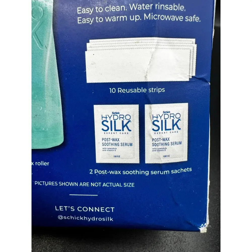 NWT Hydro Silk Sugar Wax Roller, 2 Serums, & 10 Reusable Strips